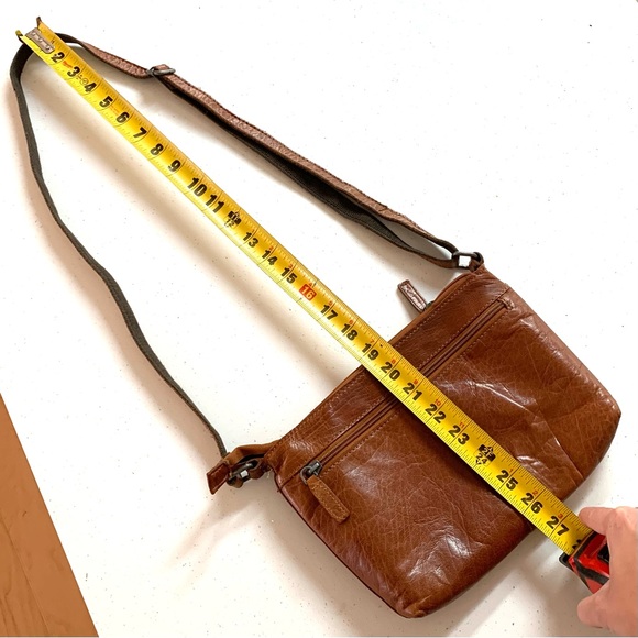 Jack Georges Buffalo Leather City Slim Crossbody Purse - Picture 6 of 12